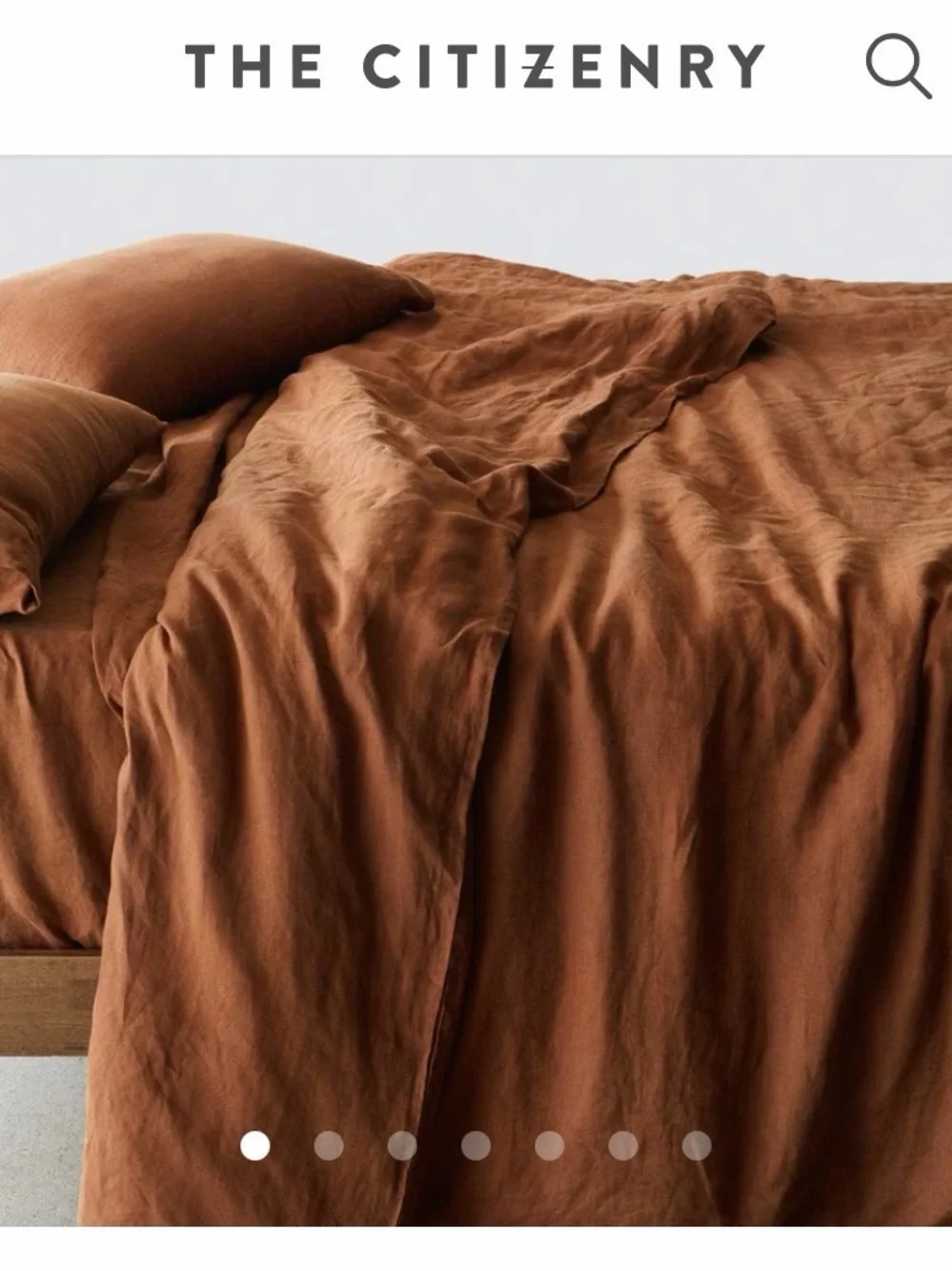 The Citizenry STONEWASHED LINEN DUVET COVER